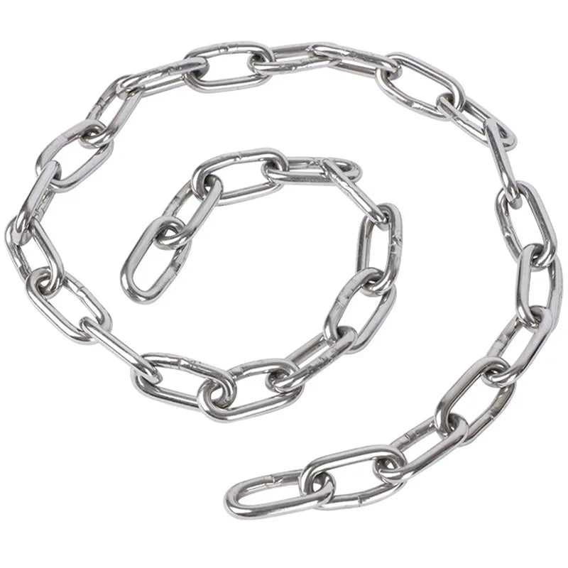 316 304 Stainless Steel Chain Swing Guardrail Anti-Theft Clothesline Long Short Link Pet Chain Lifting for Security Utility