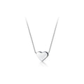 Fashion Jewelry 925 Sterling Silver Heart Pendant Necklace love Heart Silver Necklaces for Women