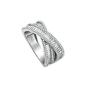 High-end design style S925 sterling silver CZ diamond fine jewelry rings for women