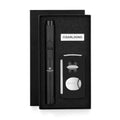 CIGARLOONG Modern Windproof Single Fire Lighter Sharp Cigar Cutter V Cut 2-piece Cigar Accessory