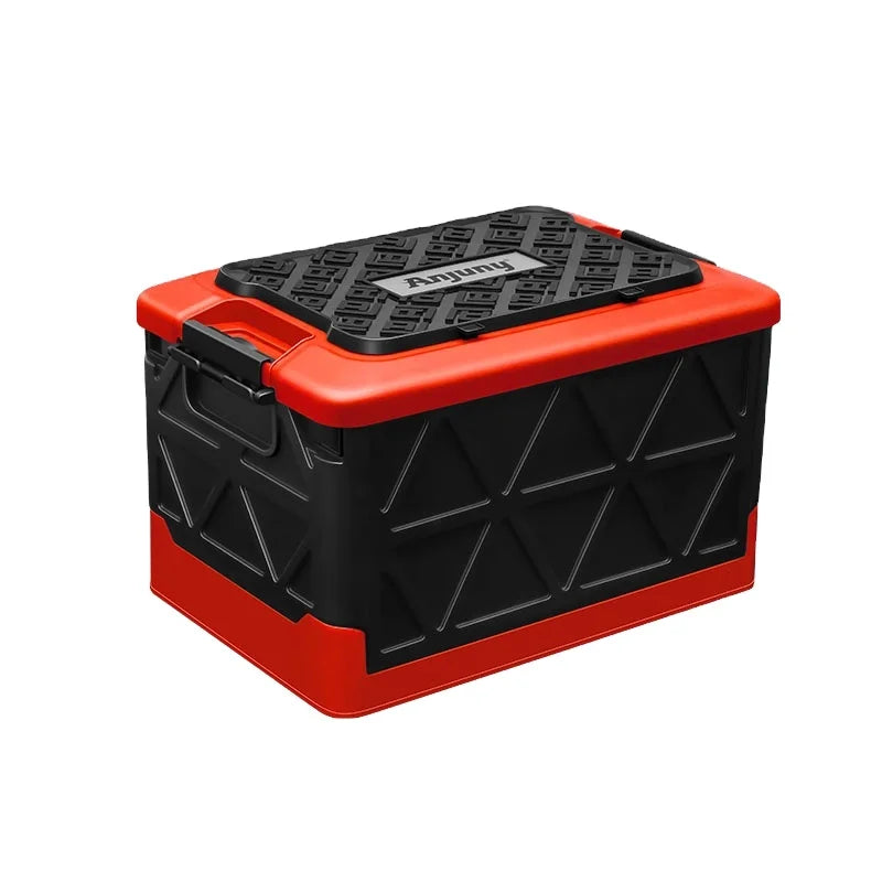 Anjuny    52L 60L  Folding Foldable   Plastic Container Storage Box Bin Car Black Box Storage Boxes & Bins