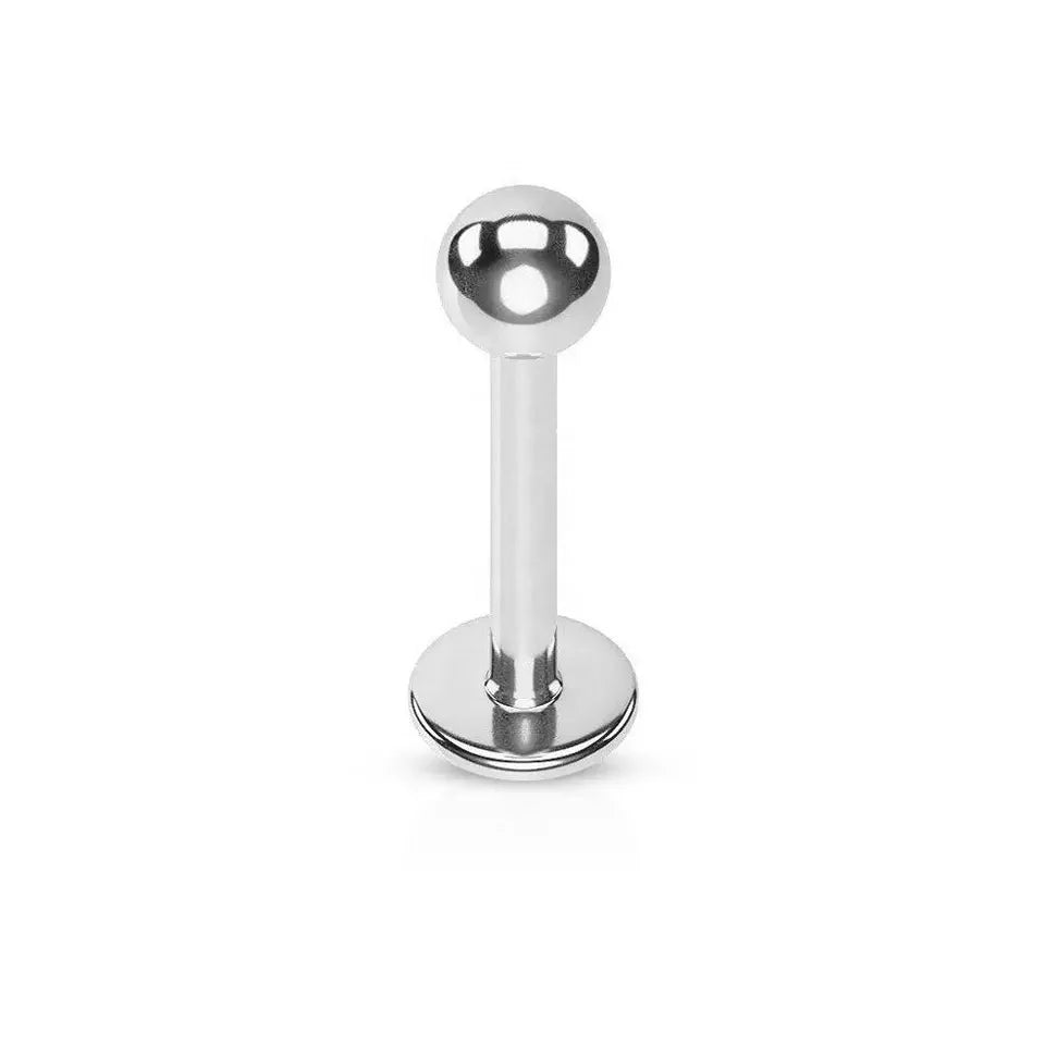 Hot Sale Titanium Externally Threaded Labret Lip Studs Ear Tragus Piercing Jewelry Fine Jewelry Titanium Labret Piercing