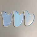 Huiying crystals Heart Facial Guasha Board Natural Jade Material Opalite Facial Gua Sha Scraping Massage Tool