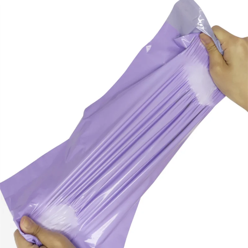 Waterproof and Tear-proof Postal Bags Light Purple Shipping Envelopes Courier Express Packaging Bag