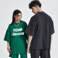 Customised Men's Cotton Waffle Stick Printed T Shirts Waffle Fabric T Shirts Wholesale Oversized Knit T Shirts for Men