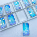 30mm Rectangular Crystal and Glass Beads DIY Bracelet Necklace Material Colorful Pendant Jewelry Making CJ Brand Good Quality