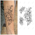 Traditional Arm Tattoo Full Color Body Tattoo Sticker Waterproof Long Lasting