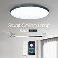 Dustproof Anti-Mosquito Damp-Proof Warehouse Smart LED Ceiling Light Remote Control White Shade Construction Minimalist Design