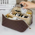 European High-end Waterproof Makeup Bag with Large Capacity Portable for Travel Toiletries Bag Cosmetics Storage Bag