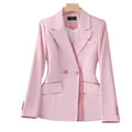 S-4XL Korean Version Women's Long Sleeved Professional Suit Formal Suit Interview Sales Work Suit Jacket  blazer