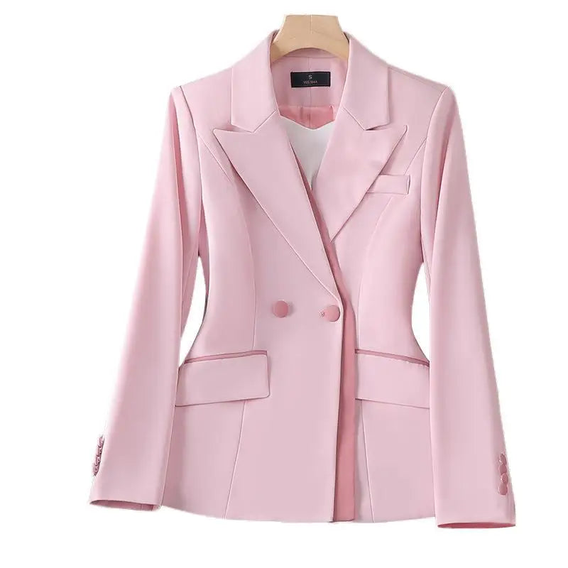 S-4XL Korean Version Women's Long Sleeved Professional Suit Formal Suit Interview Sales Work Suit Jacket  blazer
