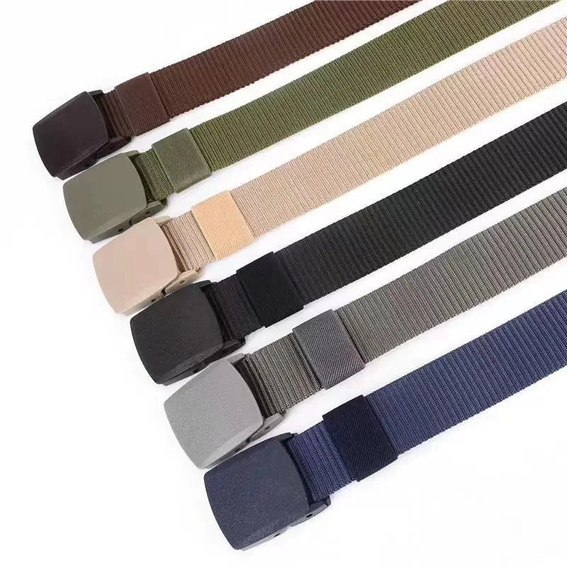 Customized Colors 38mm Width Canvas Woven Belt for Outdoor Sports