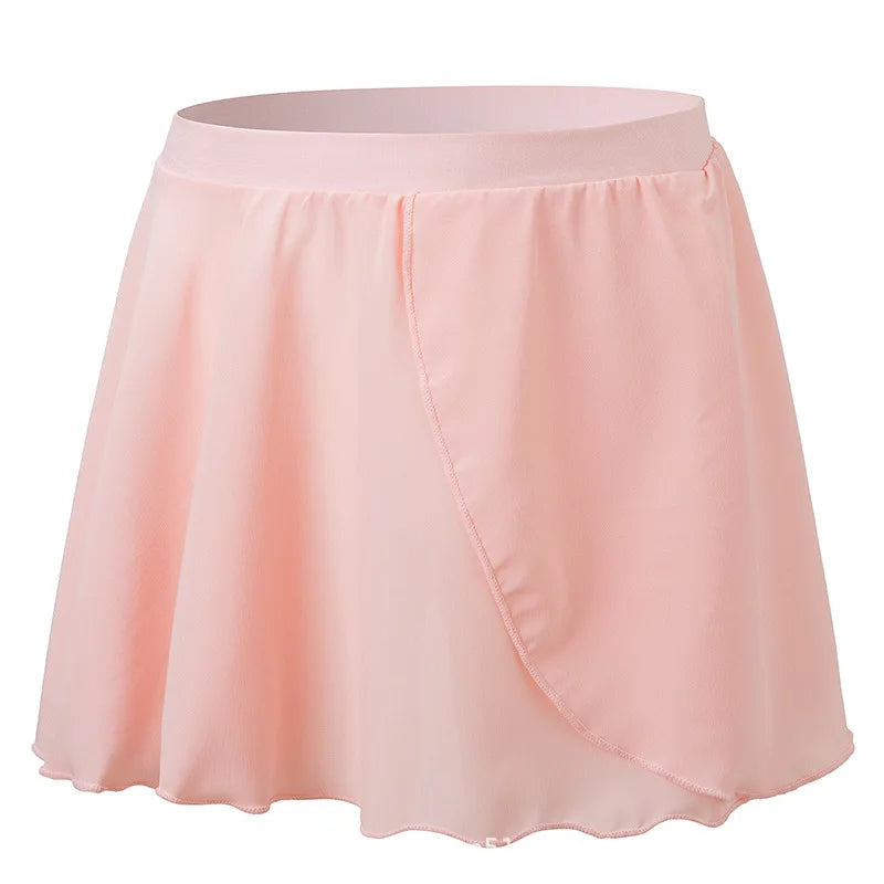 Do Logo Orange Ballet Dance Warp Skirt Chiffon Dance Dress Ballerina for Girls