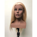 100% Human Hair Training Head With Shoulder Hair Styling Dyeing Coloring Realistic Mannequin Practice Head Dolls