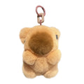 2024 Winter Cute Cute Rex Rabbit Hair Capybara Figure Car Key Chain