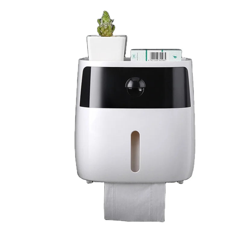 Waterproof Paper Towel Holder Toilet Paper Holder Wall Mounted Wc Roll Stand Case Tube Storage Box for Toilet Paper