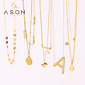 Cheap Wholesale Ason Jewelry Hypoallergenic 316L Stainless Steel 18K Gold Plated Necklace Acero Inoxidable Necklace for Women