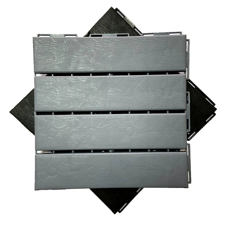 New Trend Eco-friendly PP Waterproof Outdoor Flooring Ideas Interlocking Decking Tiles for Garden Use