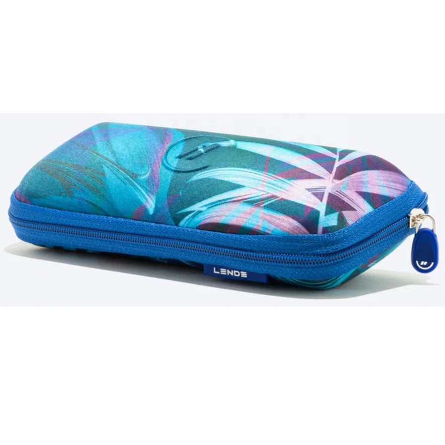 YT0121 Brand Custom Oxford Print Logo Semi-Hard Zipper OEM Eva SUNGLASSES Case