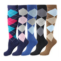Wholesale Argyle Equestrian Horse Riding Socks Women Men Sweat Grip Sports Knee High Compression Socks