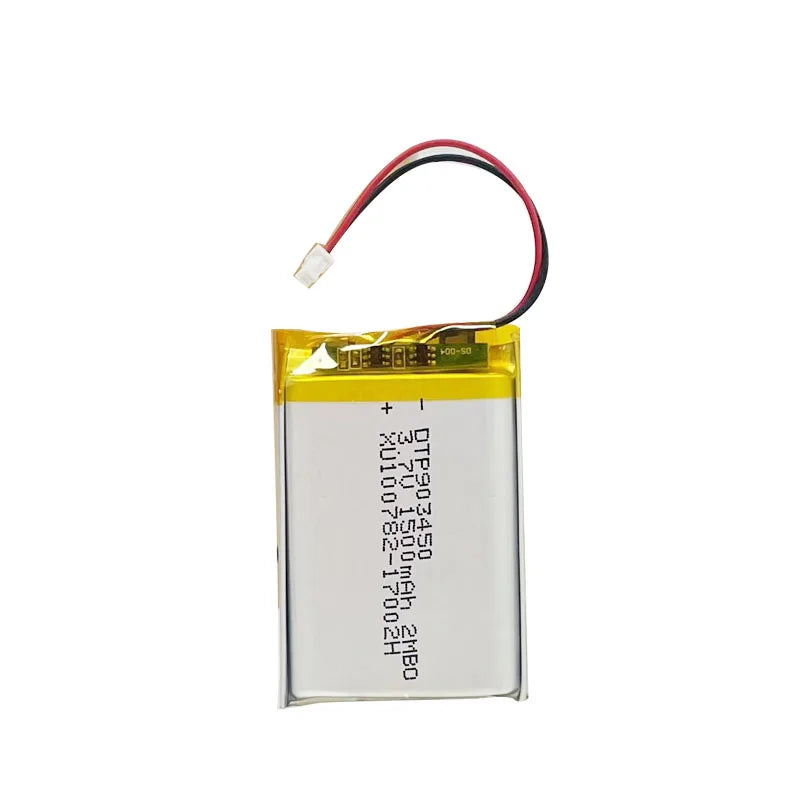 Long Life Portable KC Lipo Batteries DTP 903450 3.7V 1500mah Rechargeable Li-Polymer Lithium Battery With PCB