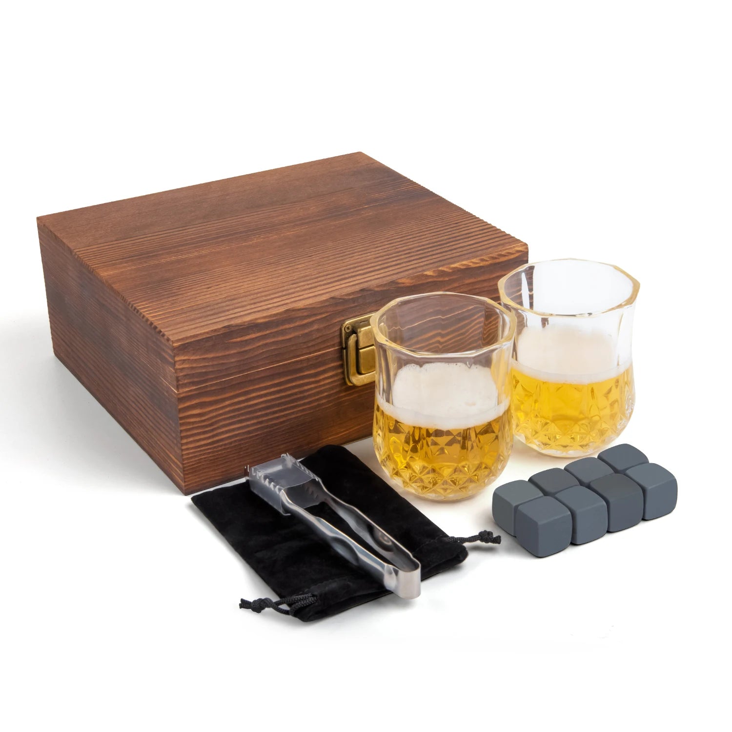 WEIBU Whiskey Ice Stone Set Whiskey Glass bar Tools Luxury Gift Set bar Tools Chilling Rock Gift for Men