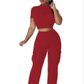 Hot Selling Halter Sleeveless Casual Women Casual Top and Pants Two Piece Set