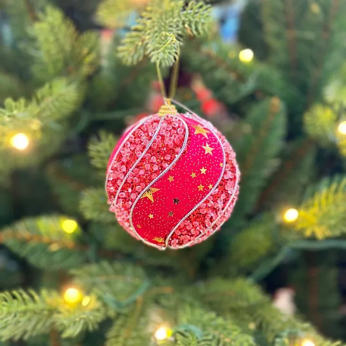 8cm/3pcs 10cm/2pcs Customizable 10cm Red Christmas Foam Balls Handmade UV Printing Boxed Holiday Supplies China Zhejiang OEM