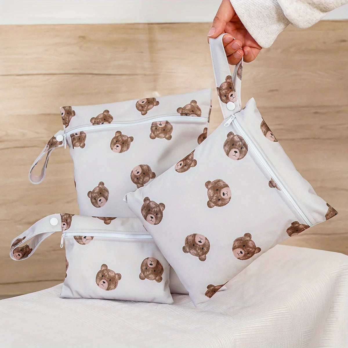 Royal Fair Custom Smooth Zipper Multi-functional Washable Bags Pocket Travel Storage Wet Bags Makeup Organizer Cosmetic Bag