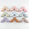 MIO Newly 9cm Acrylic Hair Clamp Geometry Matte Shining Color Ponytail Holder Hair Claw Clips for Women Girls Thick Hair