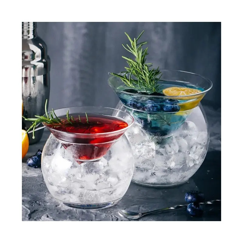 Instagram Hot DIY Nordic Style Martini Cocktail Glass Set with Spherical Cup for Wine Restaurant Molecular Gastronomy Bar Use