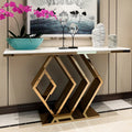 Light Luxury Modern USA Customized Style Marble Console Table Home Furniture for Porch Lobby Corridor Living Room for Villas