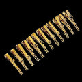 Creative Men's Titanium Steel Copper Tie Clips With Golden Letters Stylish and High End Tie Clips