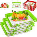 Creative Reusable Rectangle Vacuum Preservation Clever Food Fresh Serving Tray with Frischhaltebox Frischhaltetablett