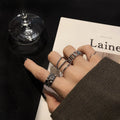 Minimalist Adjustable Ring Set Women Silver Gold Plated Open INS Luxury Fashion Rings Geometric Charm Personality Finger Jewelry