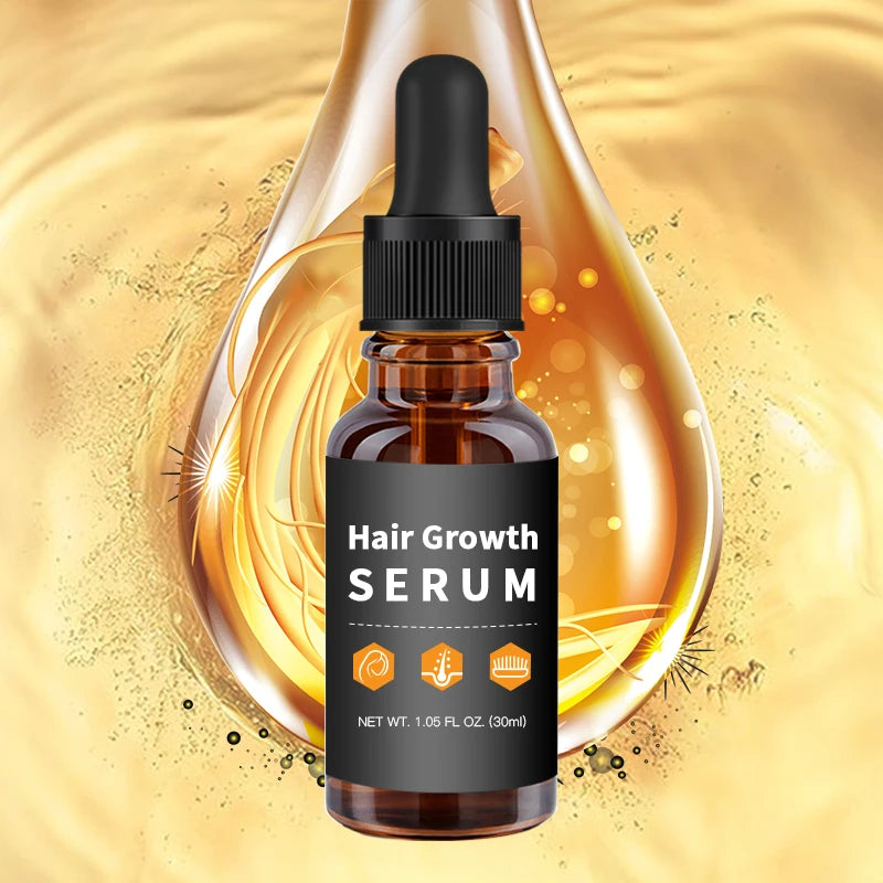 Oem Odm Natural Organic Hair Loss Treatment Regrowth Essential Hair Scalp Serum Ginger Fast Hair Growth Oil for Men and Women