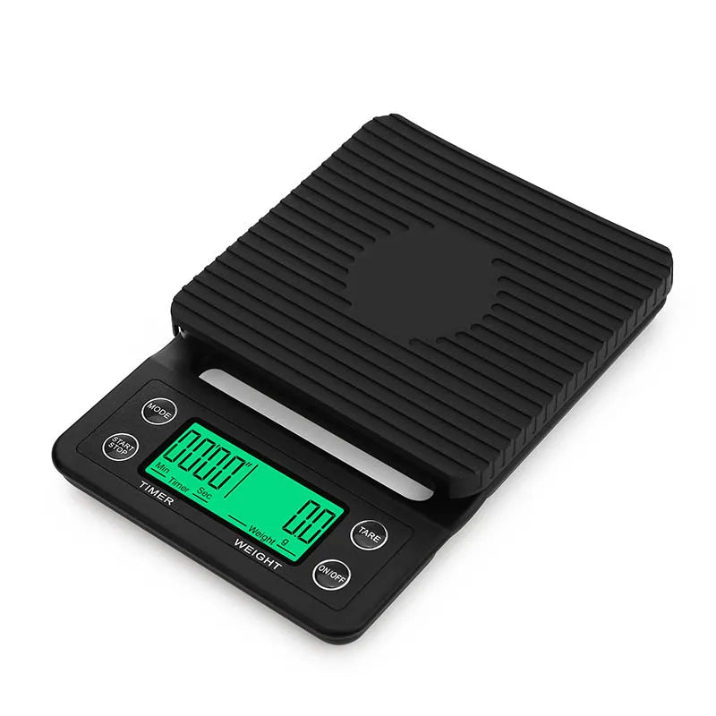 Silicone Mat Digital Coffee Scale 5000g 3000g 0.1g Precision Electronic Kitchen Weighing Scale Battery Powered