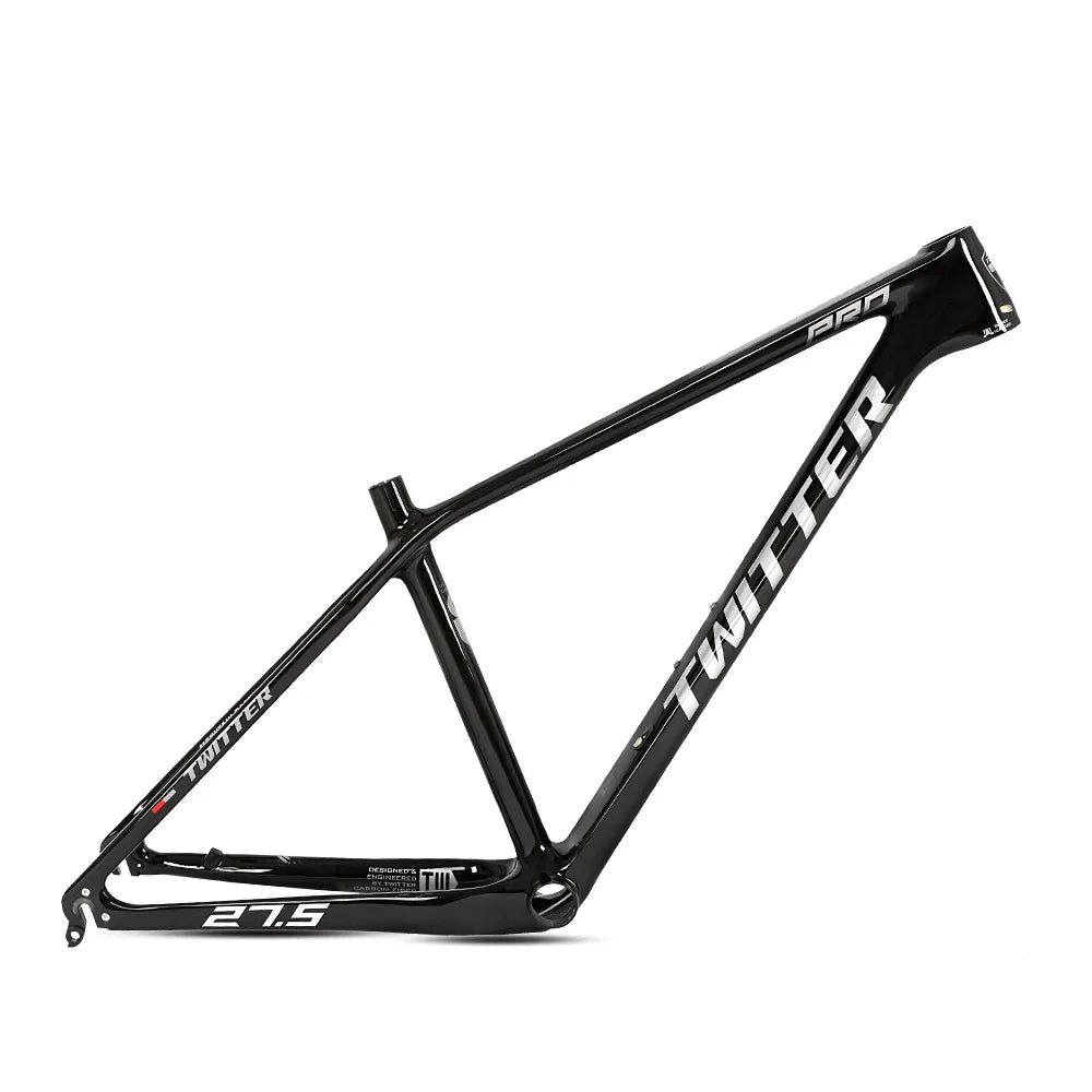 Carbon Fiber MTB Bicycle Frame 46-54cm Sizes for Road Bikes and Kids' Bikes Includes Fork & Seat Post
