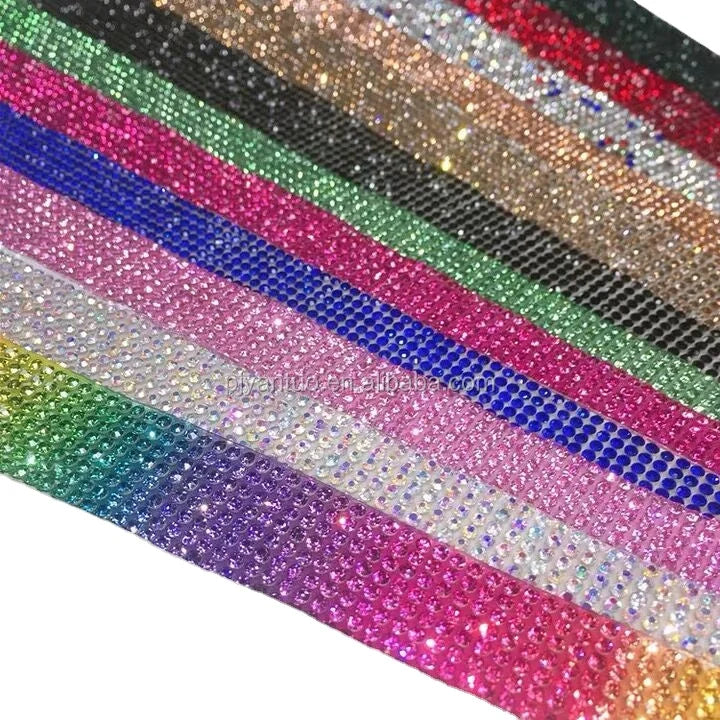 Transparent Crystal SS6 /SS8  Self Adhesive Glue Back Sticker Rhinestone Sheet