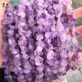 Wholesale 8-12mm Loose Gemstone Beads Natural Irregular Rough Purple Amethyst Raw Nugget Beads