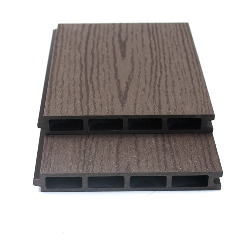 Outdoor Waterproof Square Brushed European WPC Fence Panel Board with Interlocking Design and Eco-Friendly Composite