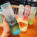 2024 New Sale Coffee High Borosilicate Glass Colored Frosted Cup Glass Libby Bottle With Lid and Glass Straw