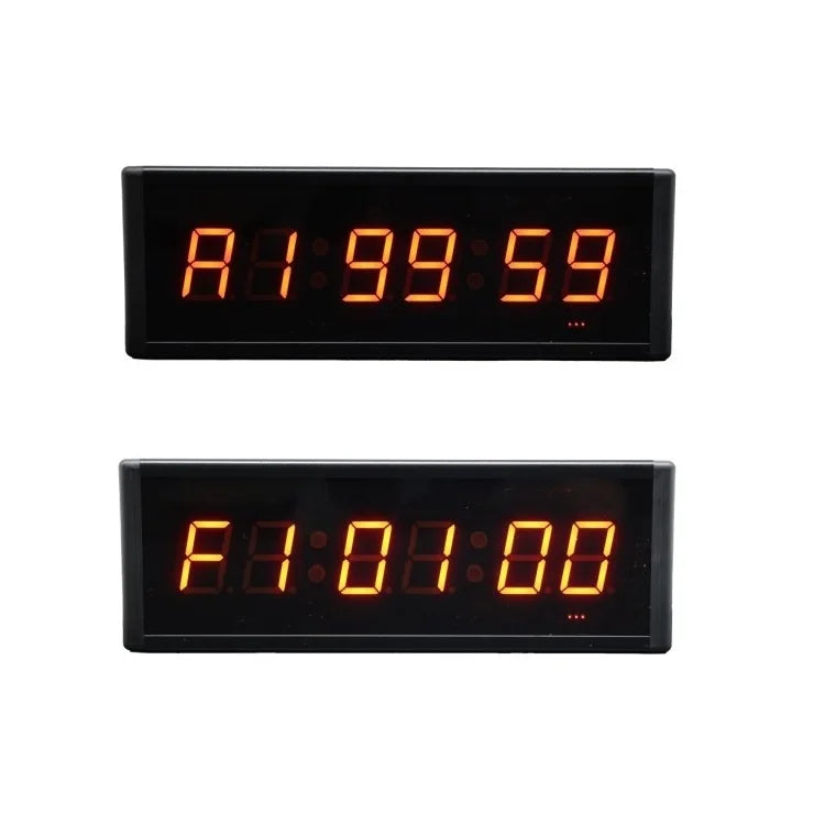 E-series 1.8 Inch 6 Digits Red Led Display Digital Timing Clock Multiple Mode Wireless Remote Control Electronic Countdown Timer