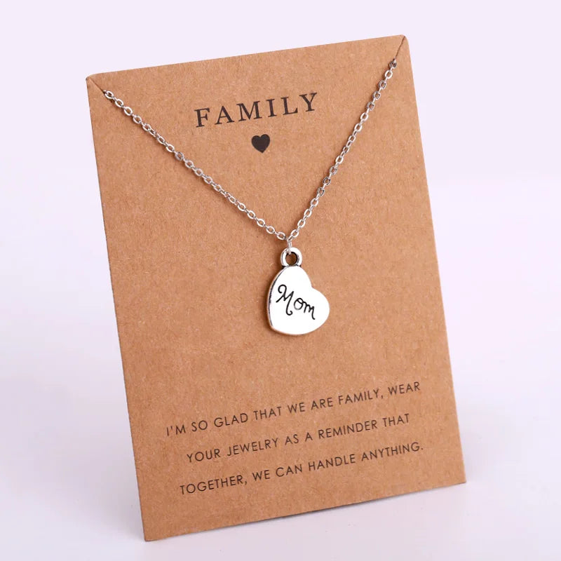 Tree of Life Grandma Grandpa Uncle Aunt Mother's Day Father's Day Mom Dad Sister Brother Son Mother Daughter Family Necklace