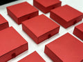 Customized Red Paper Drawer Jewelry Box Use to Ring Earring Pendant Necklace Bangle Wholesale