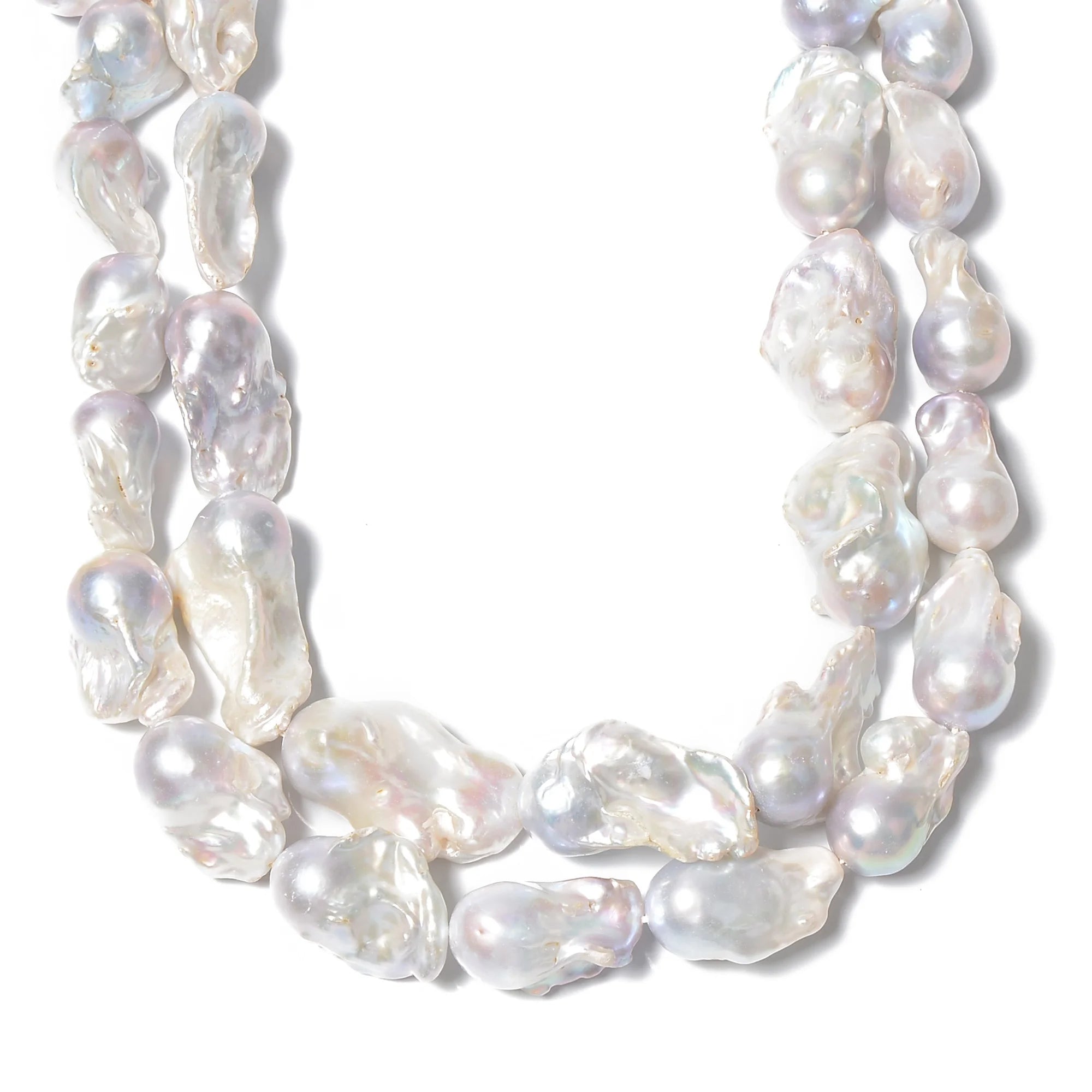 Natural White Fresh Water Baroque Pearl Flame Ball Fireball Loose Beads for Jewelry Necklace Pendant Making 10-15x25-35mm