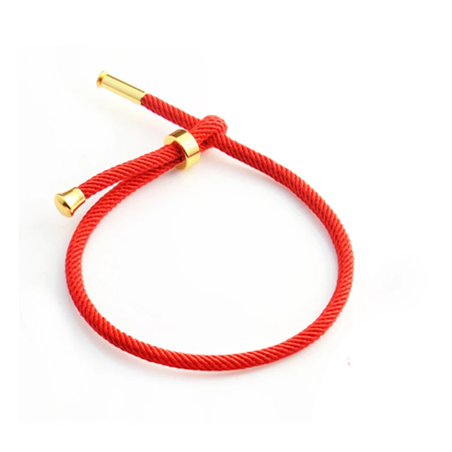 Handmade Chain Rope Couples Bracelet Adjustable Black String Bracelet Red Lucky Bracelet Women Jewelry