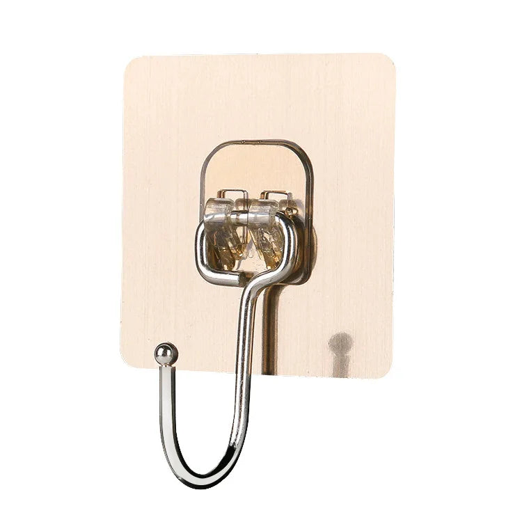 Strong Drawn Metal Waterproof Foldable Multifunctional Kitchen & Bathroom Wall Hook with Traceless Sticky Crochet for Clothing
