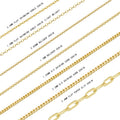 Wholesale Bulk 14K Solid Gold Rose White Yellow AU585 Jewel 14k Gold Chains for Necklace Wheat Cable Link Curb Belcher Rolo