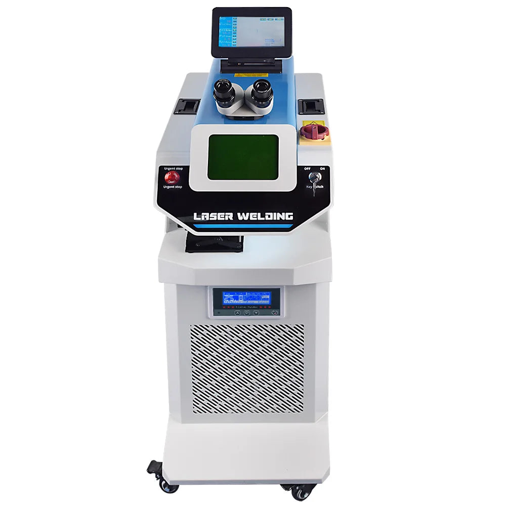 EU Stock Water Cooling 200W Red Light Position CCD HD Microscope Spot Jewelry Laser Welding Machine for Silver Gold Jewellery